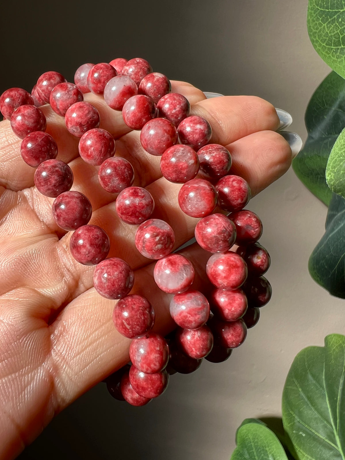 RARE 😍: Thulite Bracelets- 8mm beads