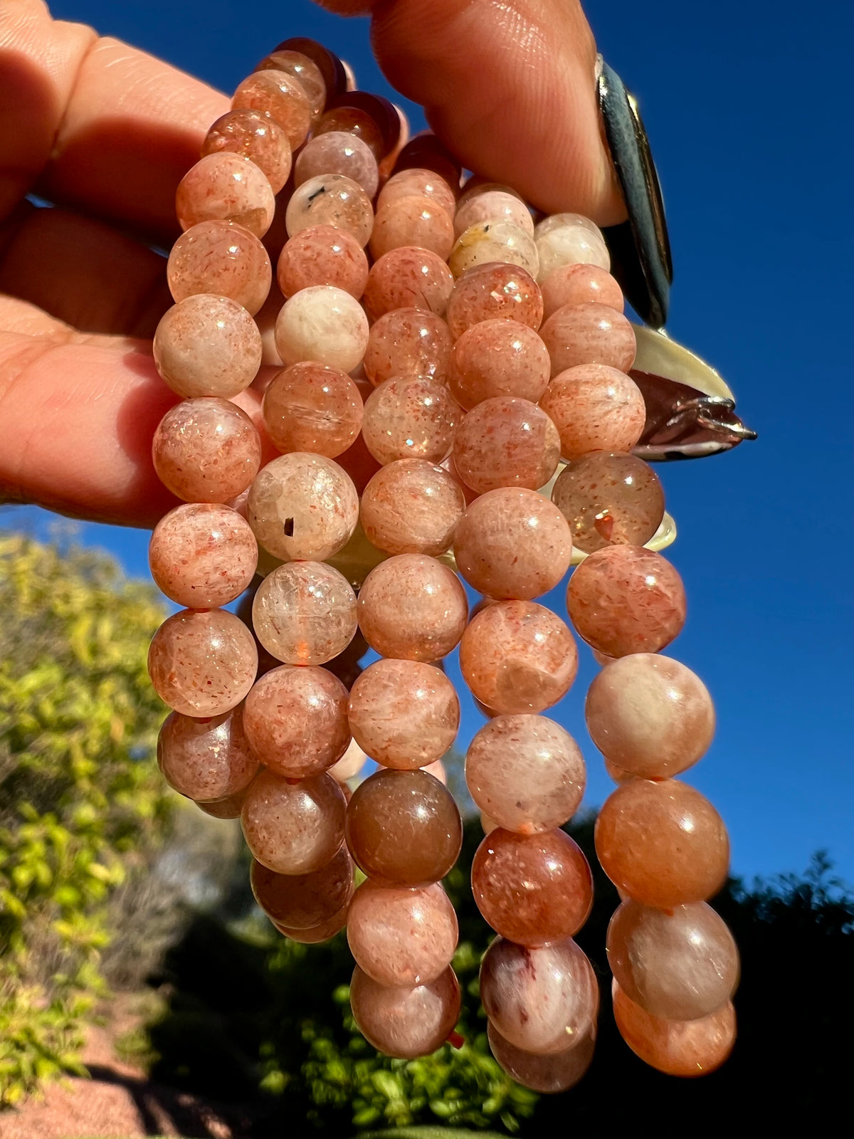 Sunstone Bracelet- 6mm beads