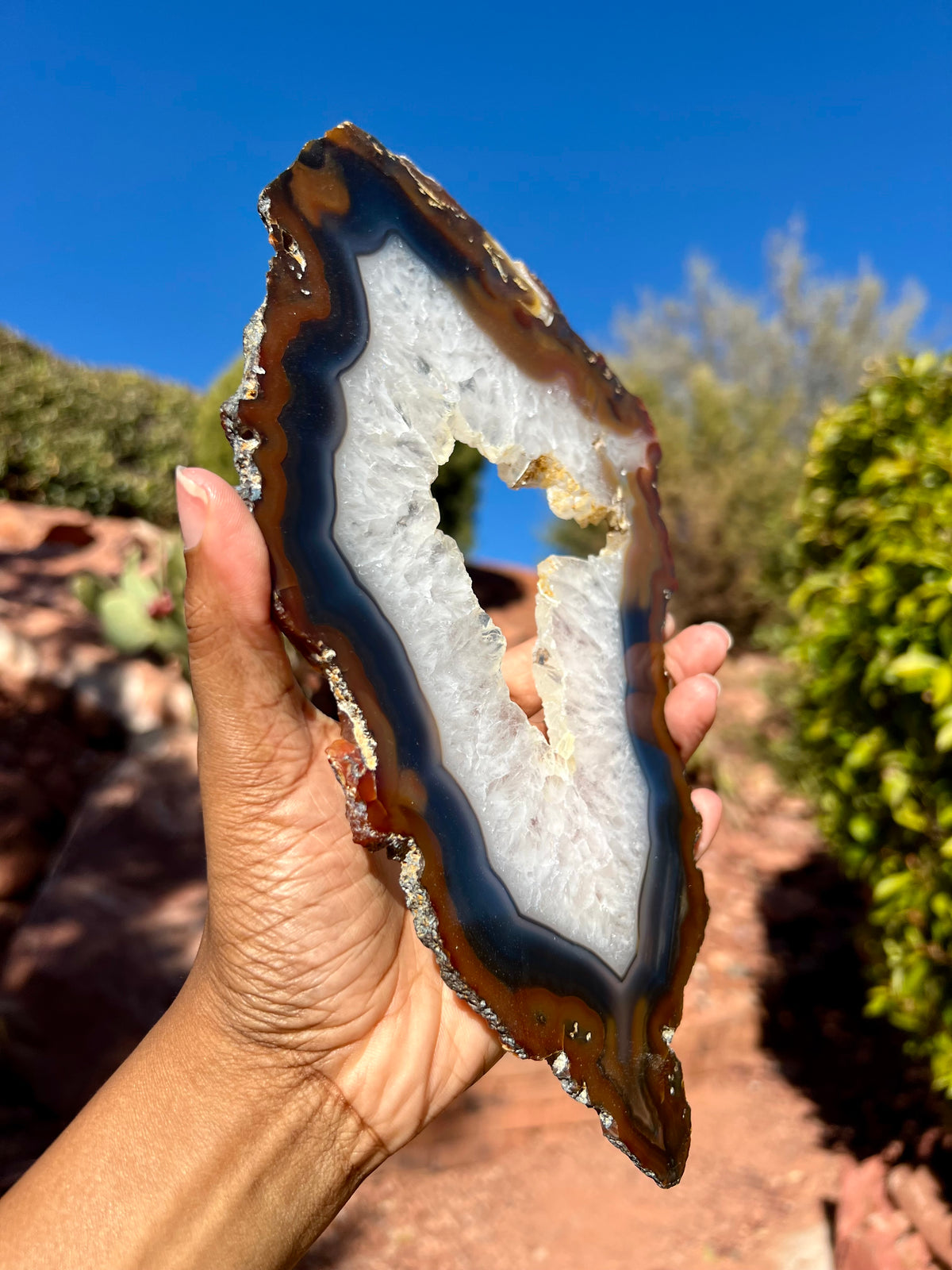 Large Agate Slice- B