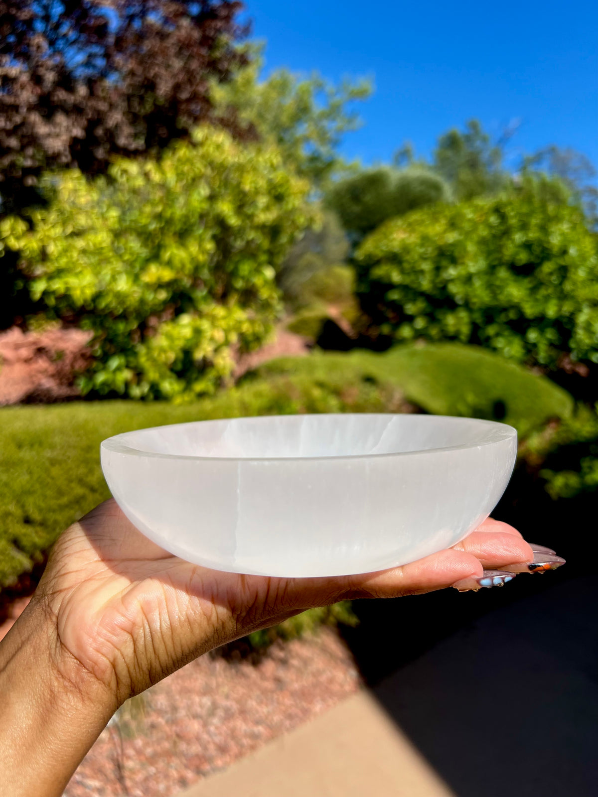 XL Selenite (Satin Spar) Bowl