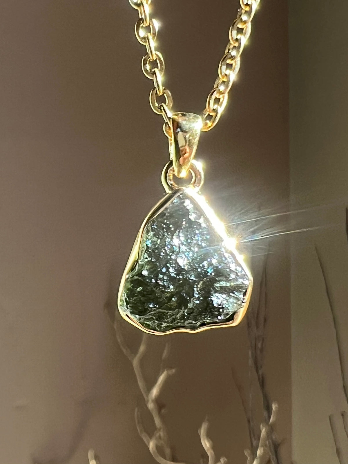 18K Gold-Plated Moldavite Pendants (Choose Your Fav)!