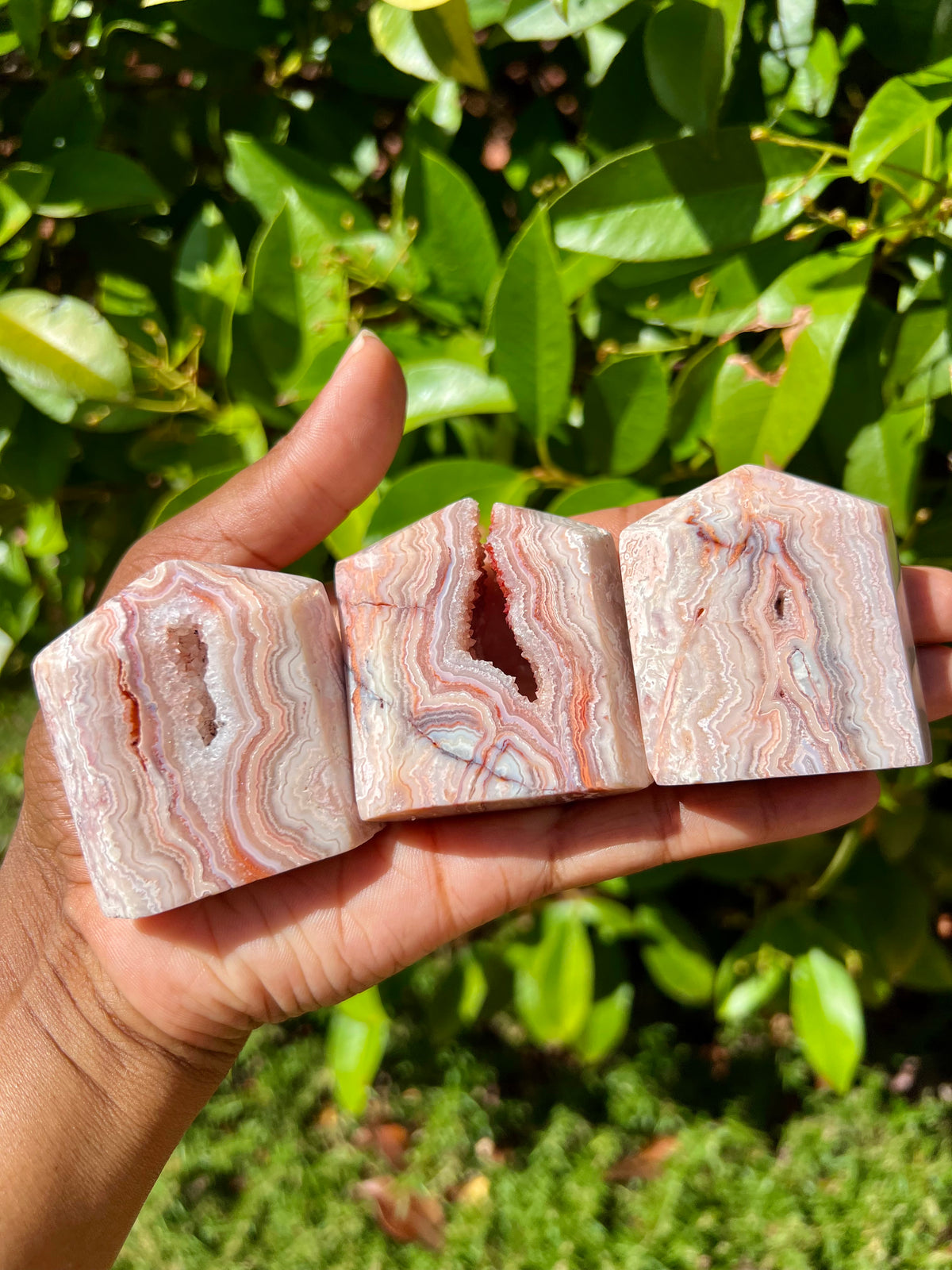 Pink Lace Agate Towers