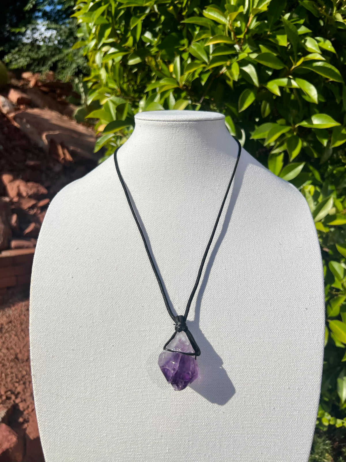 Amethyst Point Necklace (24" necklace)