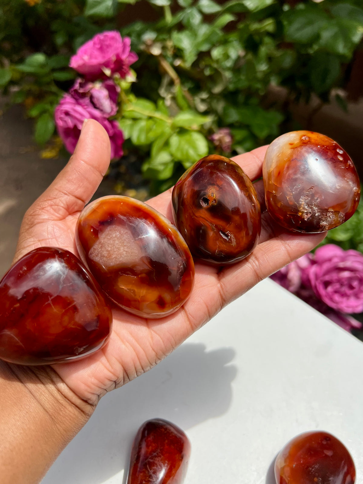 Medium Carnelian Pebbles 🔥