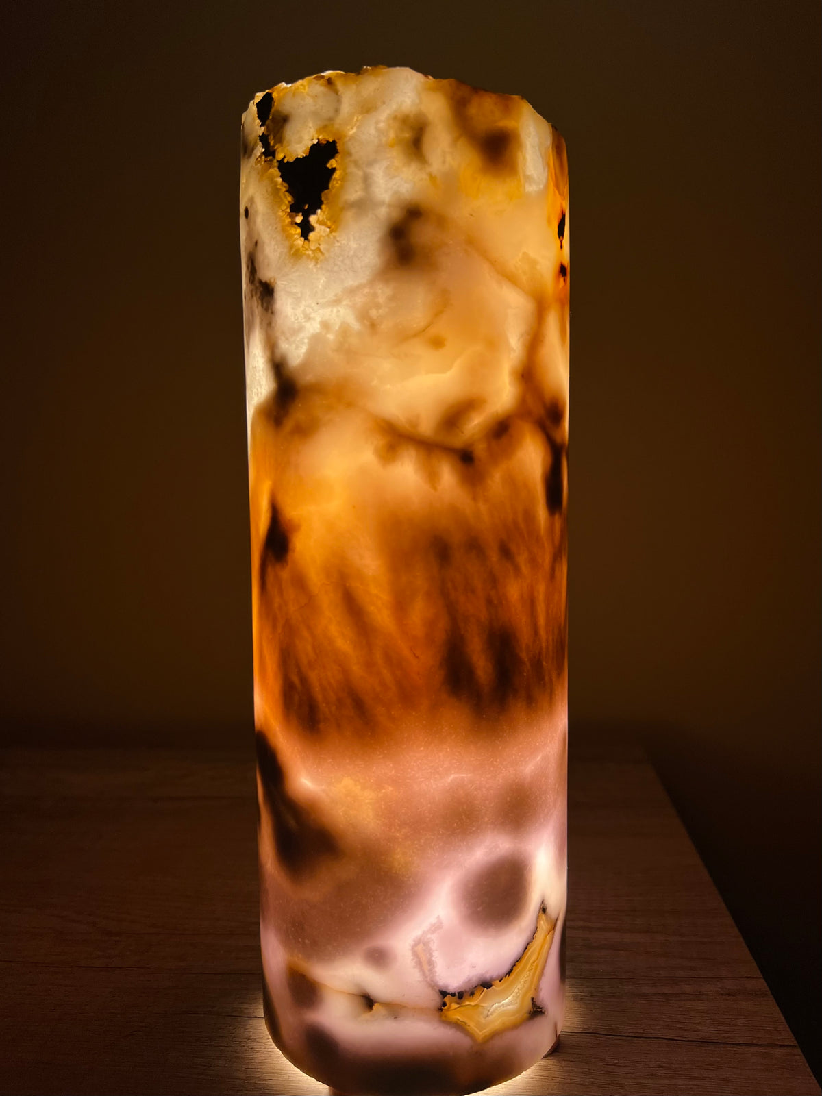 Flower Agate Lamp