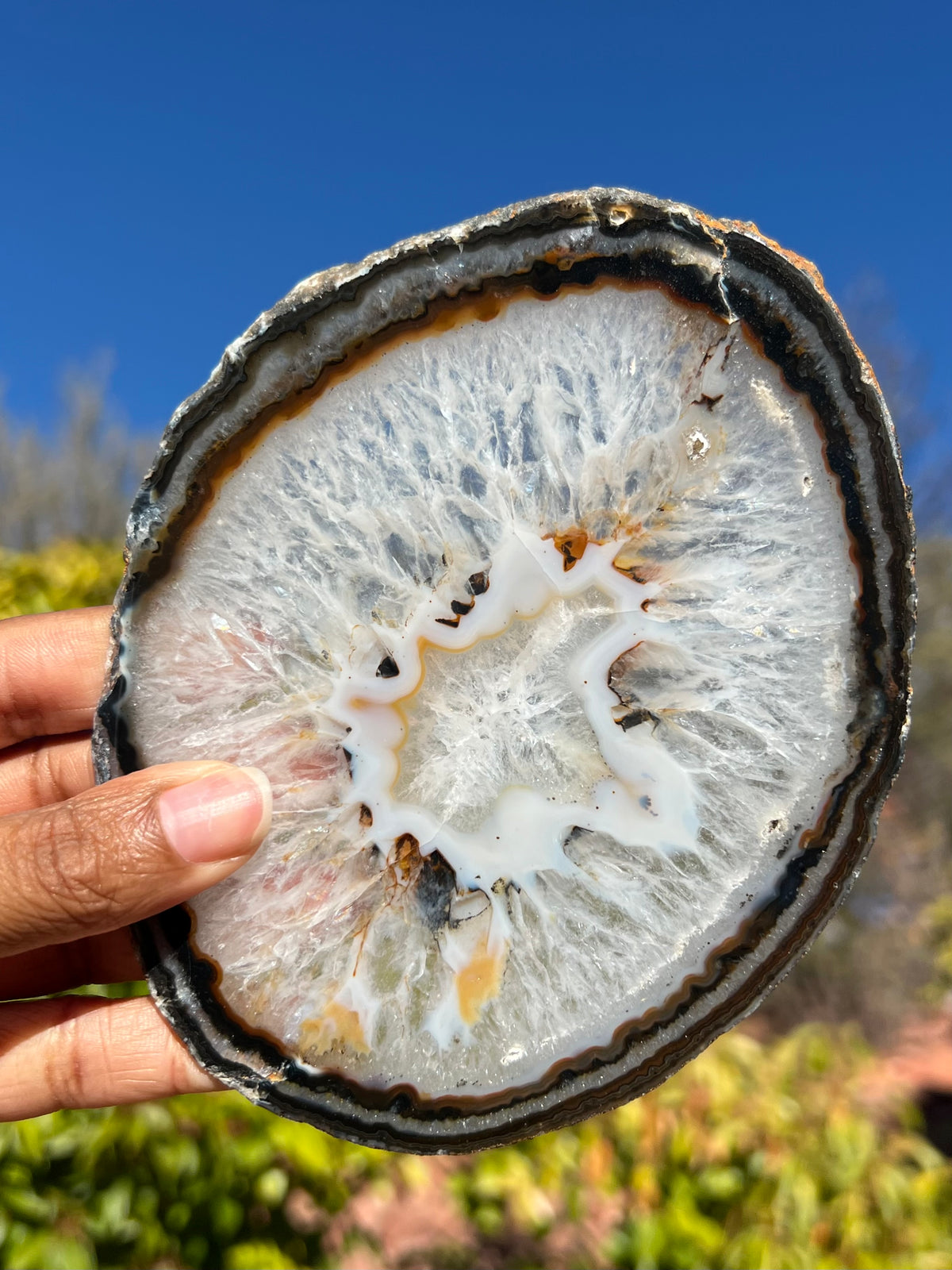 Medium Agate Slice- F