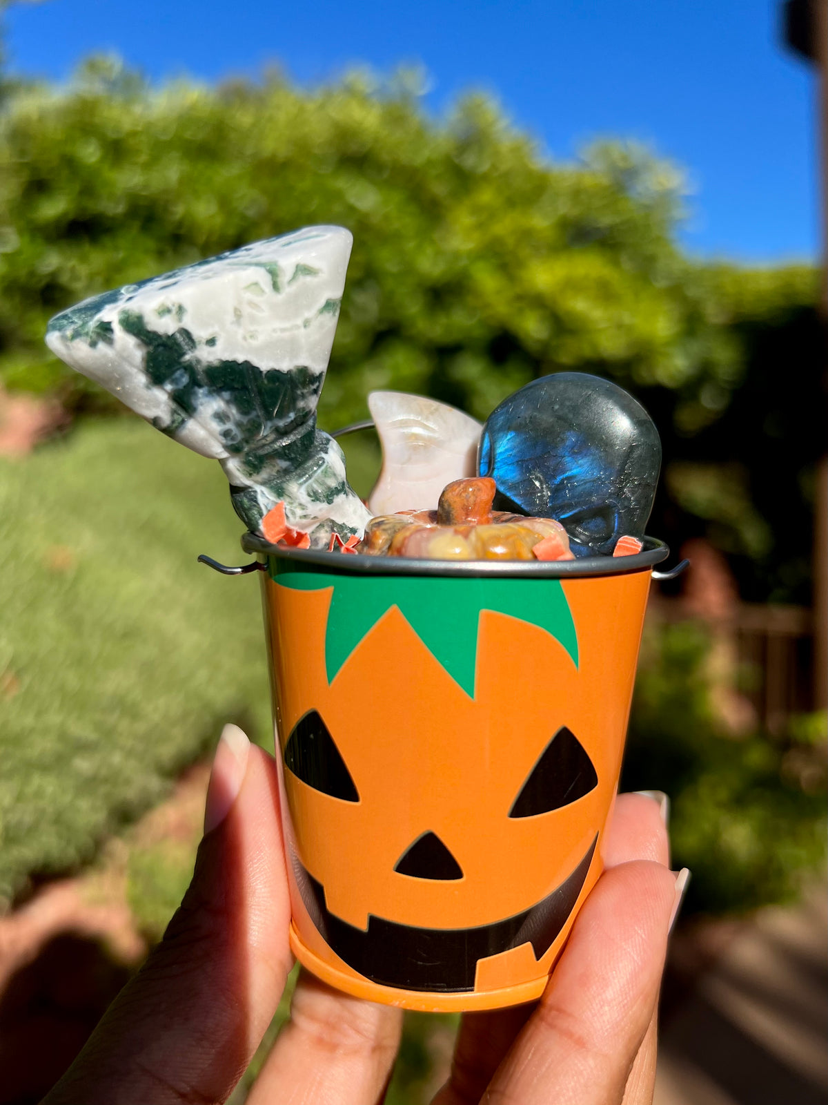 Halloween Crystal Bucket 🎃  🌙 🧹 💀