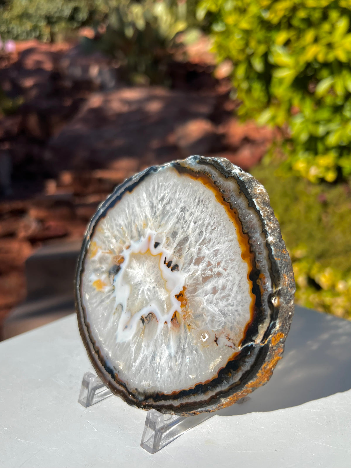 Medium Agate Slice- F