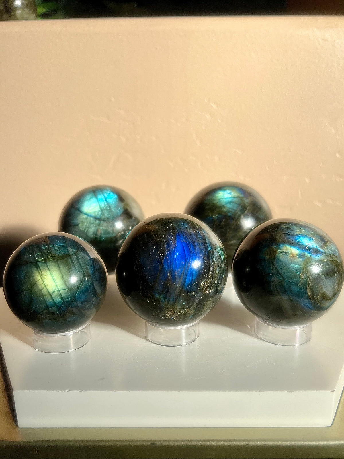 High Flash Labradorite Spheres (Choose your size!)