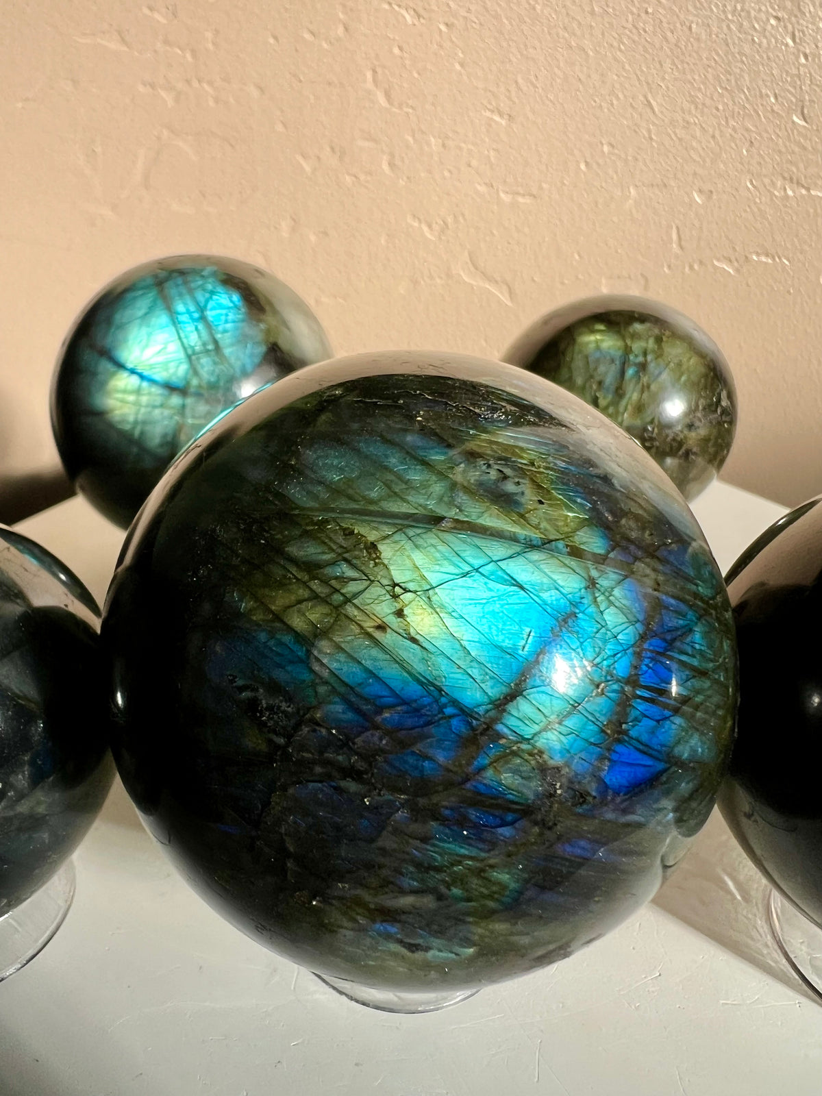 High Flash Labradorite Spheres (Choose your size!)