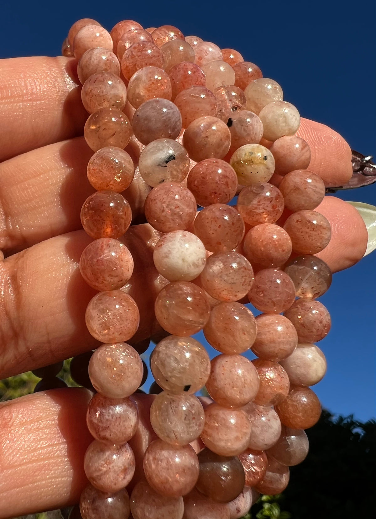 Sunstone Bracelet- 6mm beads