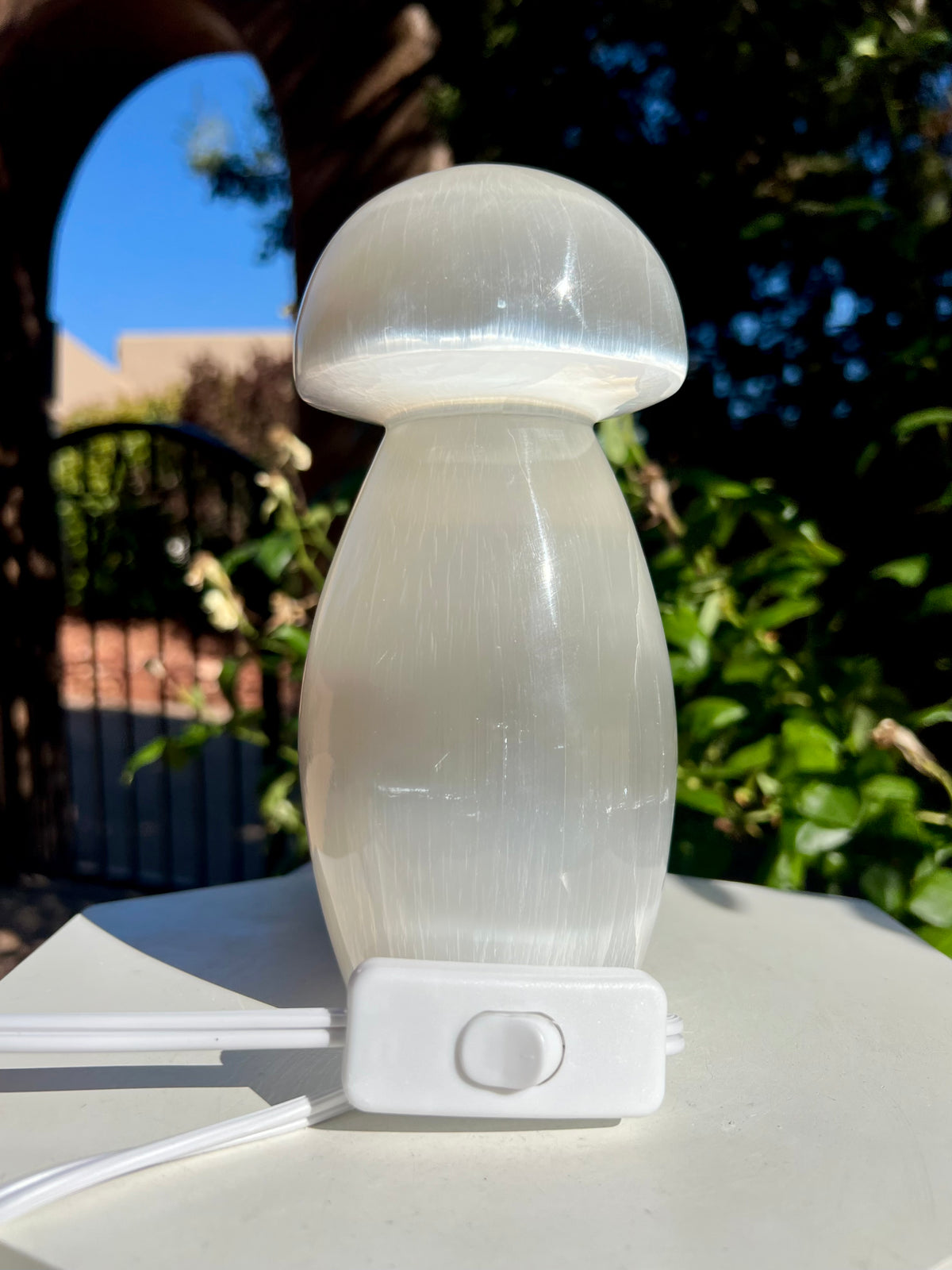 Selenite Mushroom Lamp 🍄