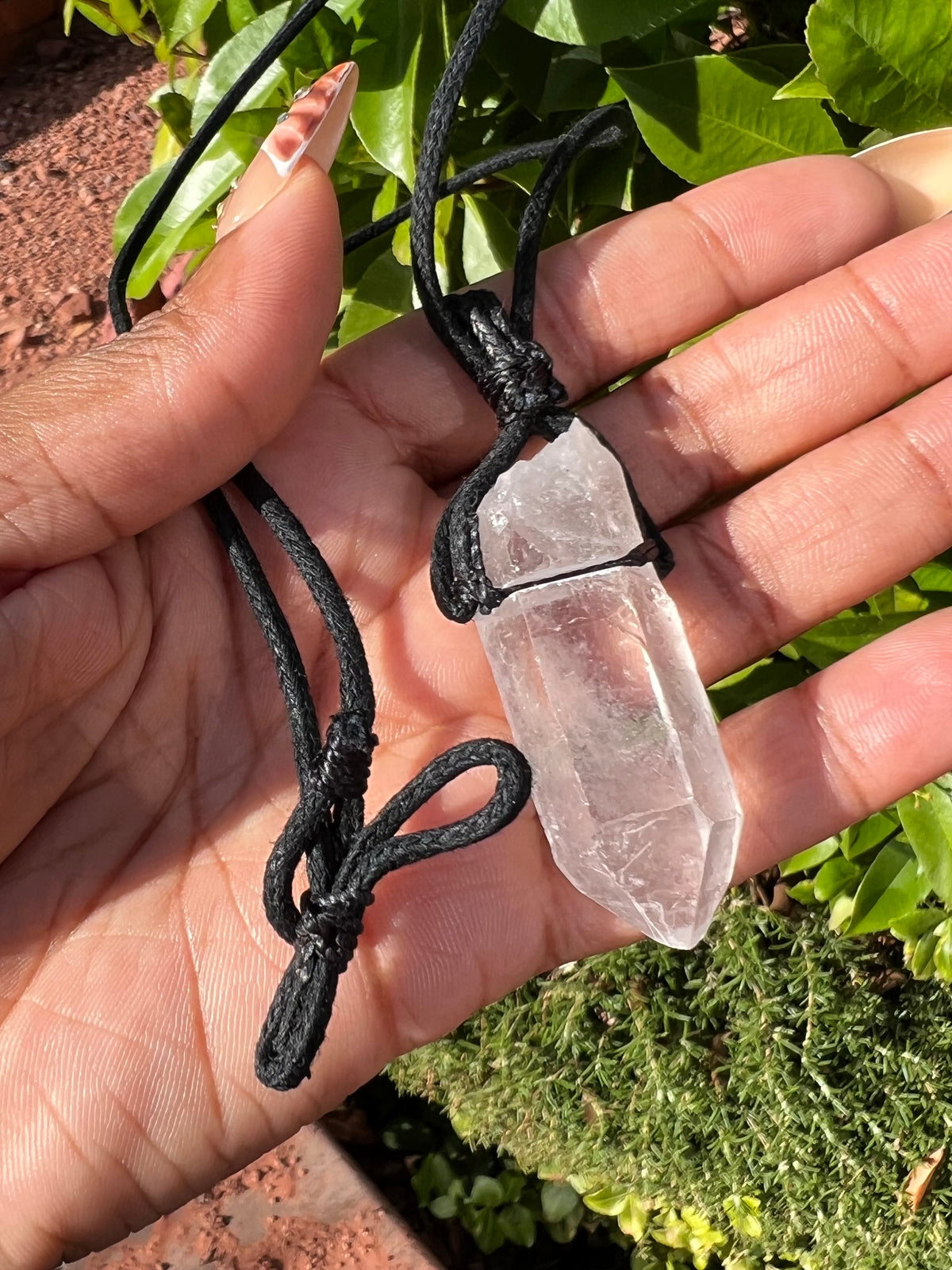 Quartz Point Necklace (26" necklace)