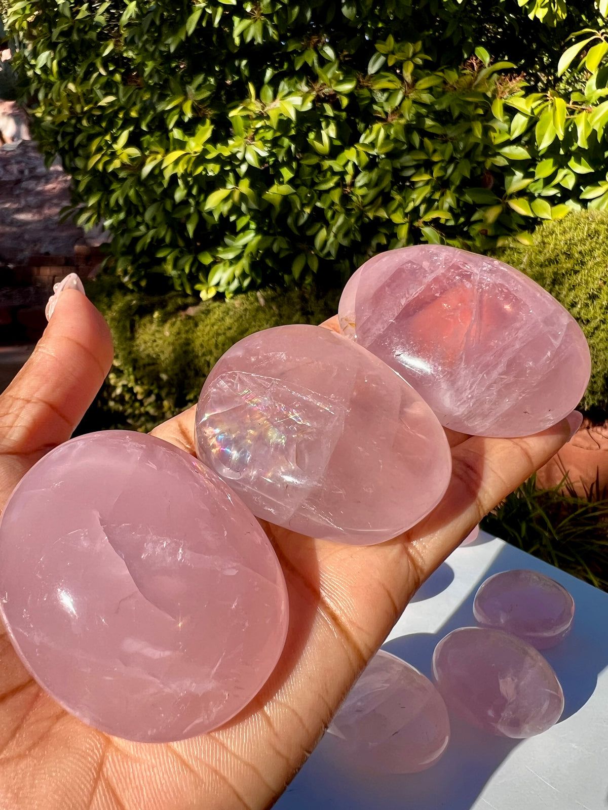 Rose Quartz Pebbles- Medium