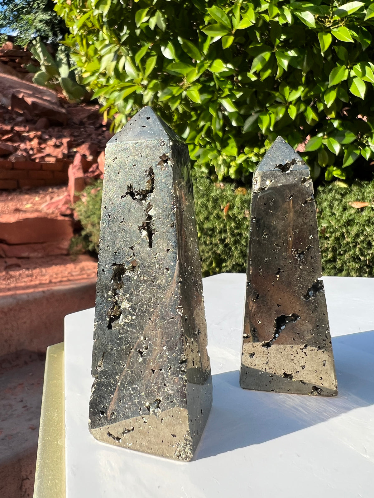 Peruvian Pyrite Obelisks