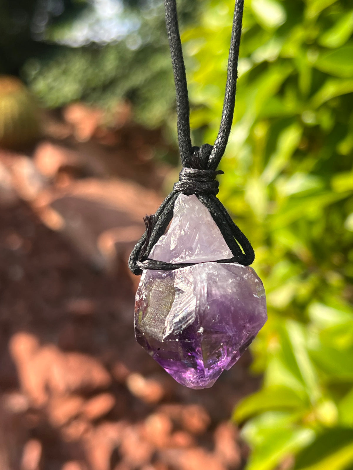 Amethyst Point Necklace (24" necklace)