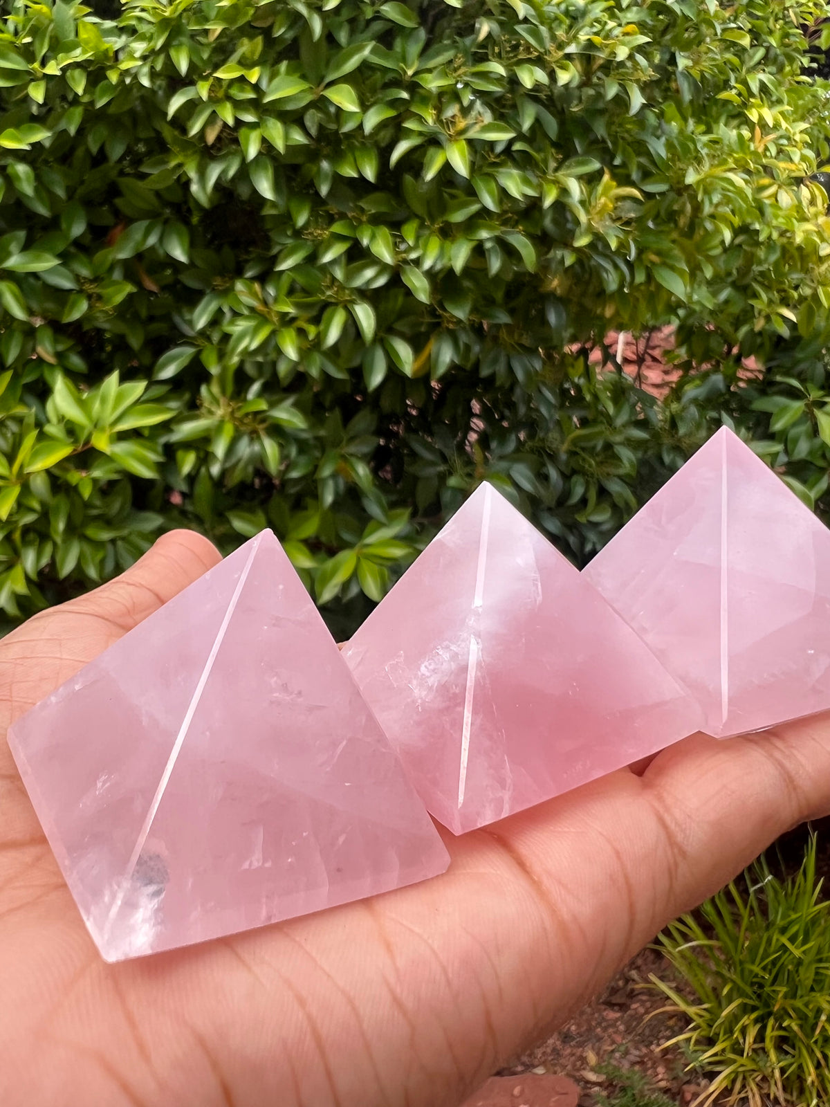 Rose Quartz Pyramids