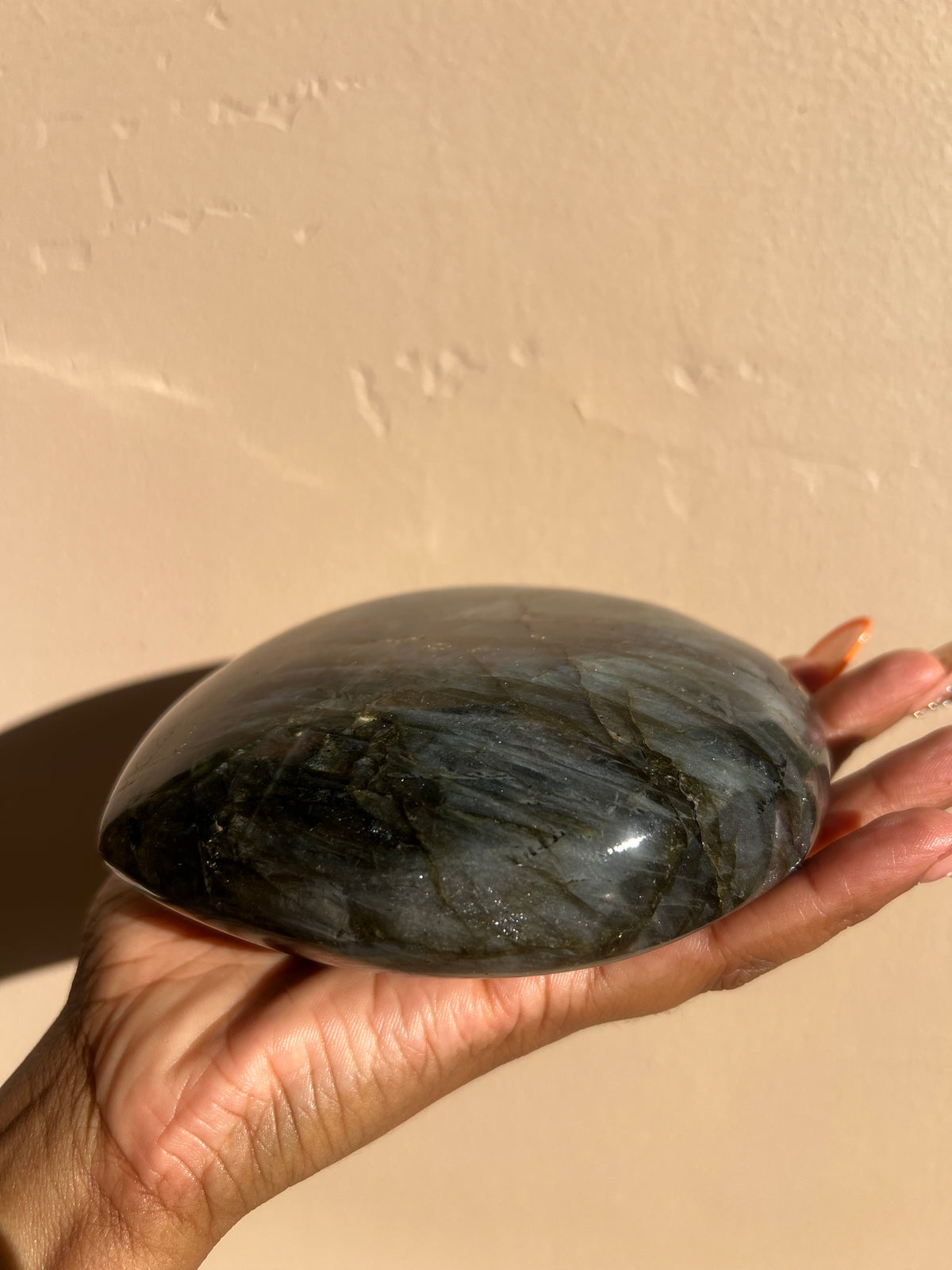 XL High Flash Labradorite Heart