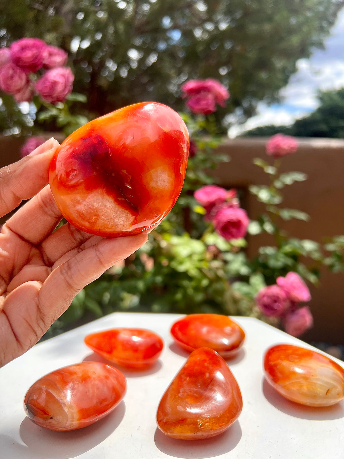 Large Carnelian Pebbles (Super Fiery 🔥)