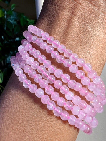 Rose Quartz Bracelet  - 4mm beads