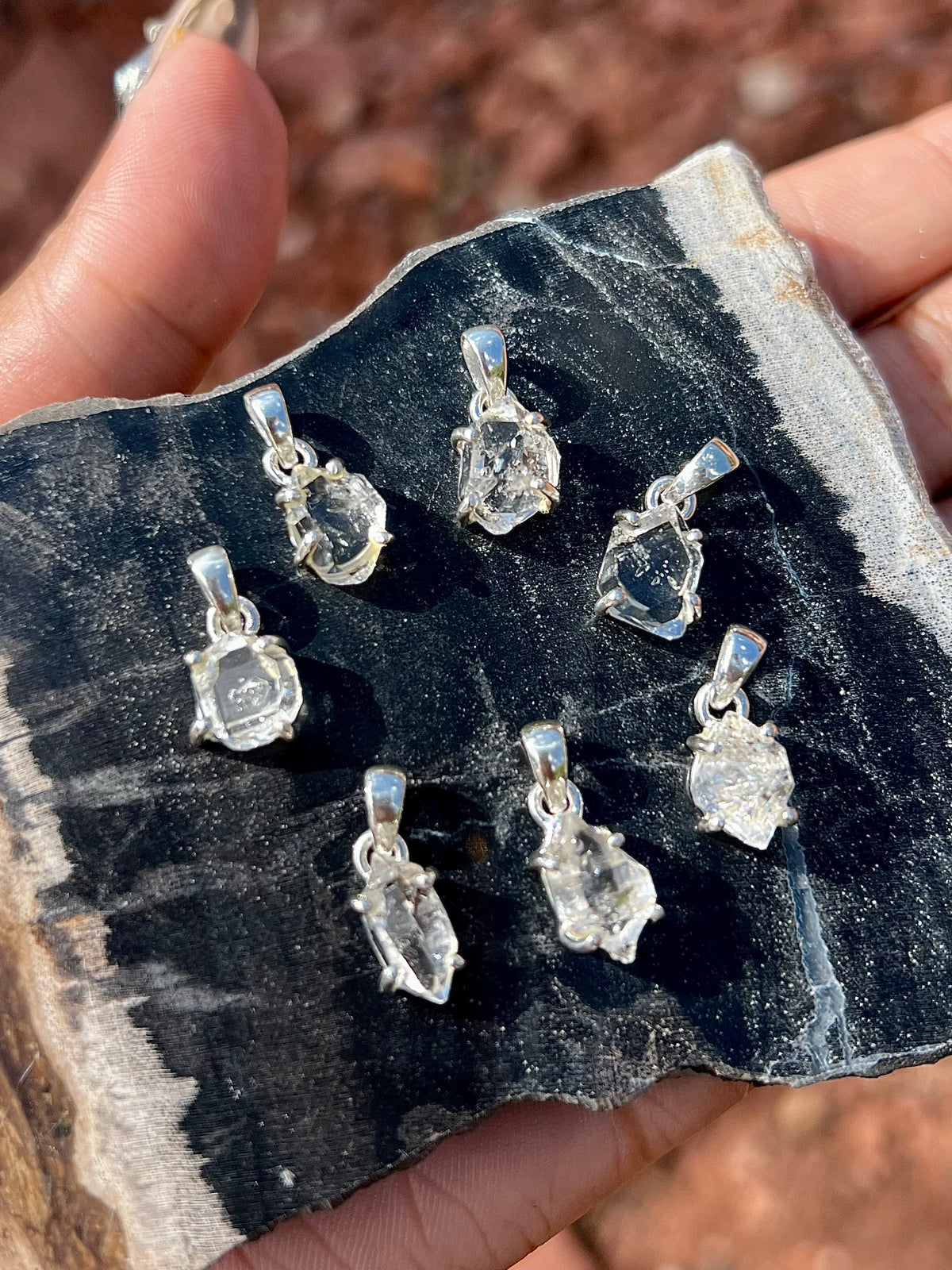 RARE: Herkimer Diamond Pendants