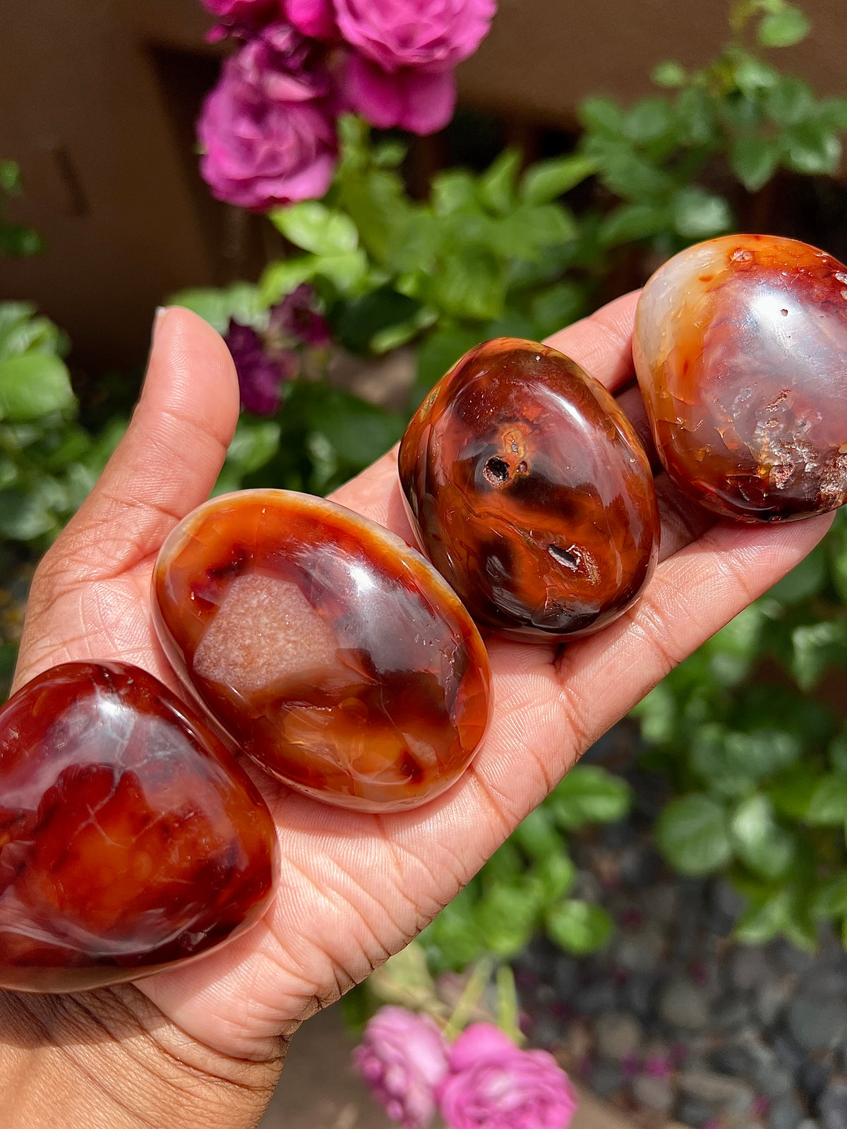 Medium Carnelian Pebbles 🔥