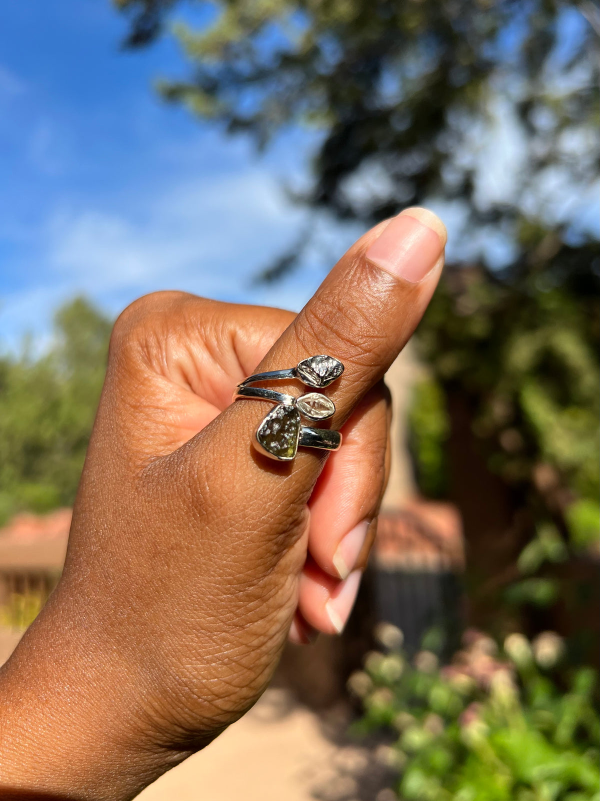 RARE: Moldavite, Pakimer Diamond, Meteorite Ring 🛸✨