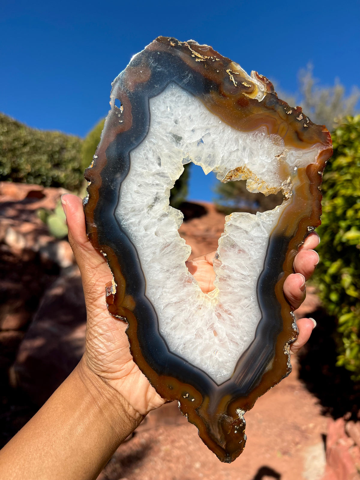 Large Agate Slice- B