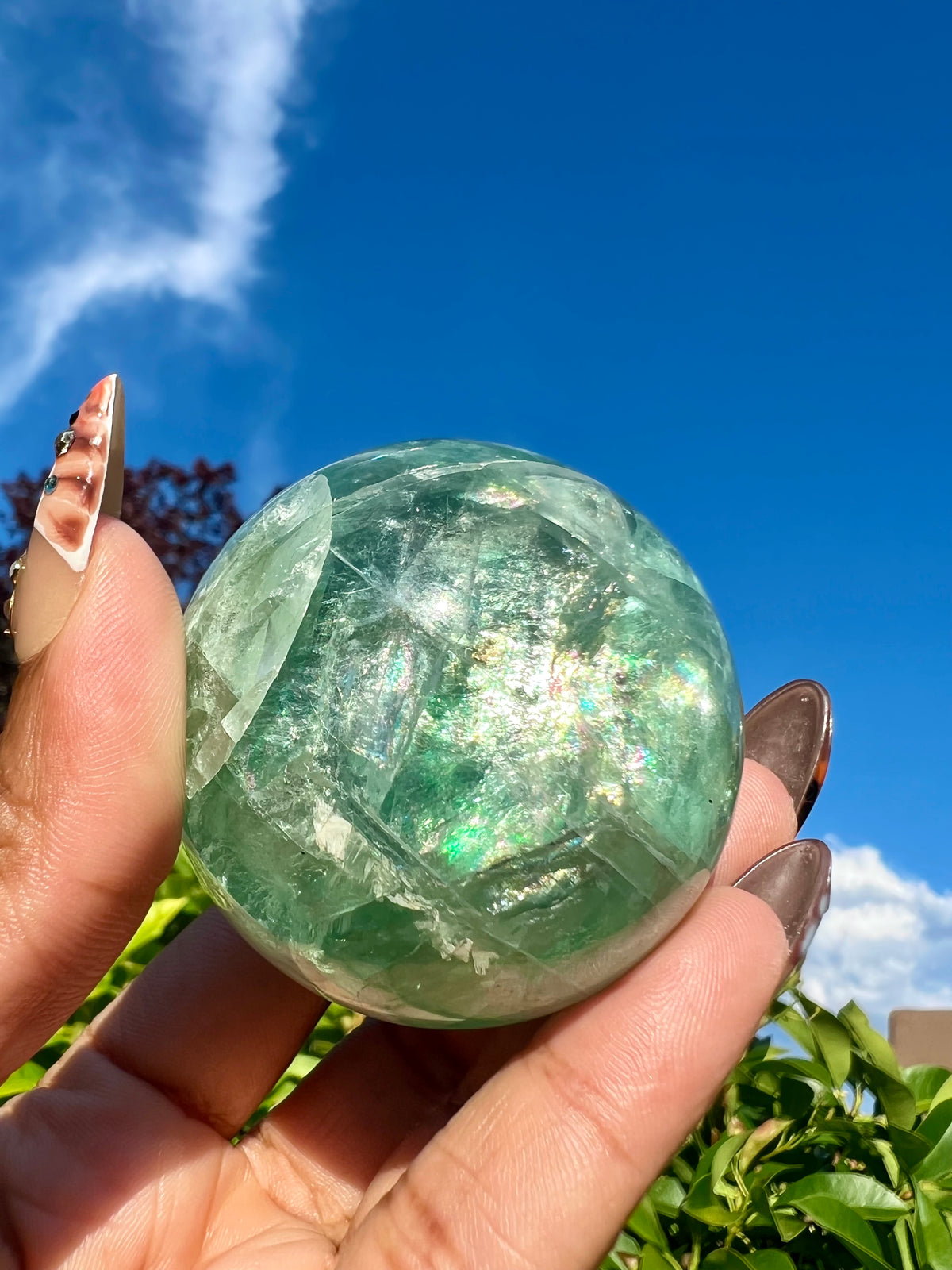 High Grade Fluorite Spheres w/ Rainbows 🌈