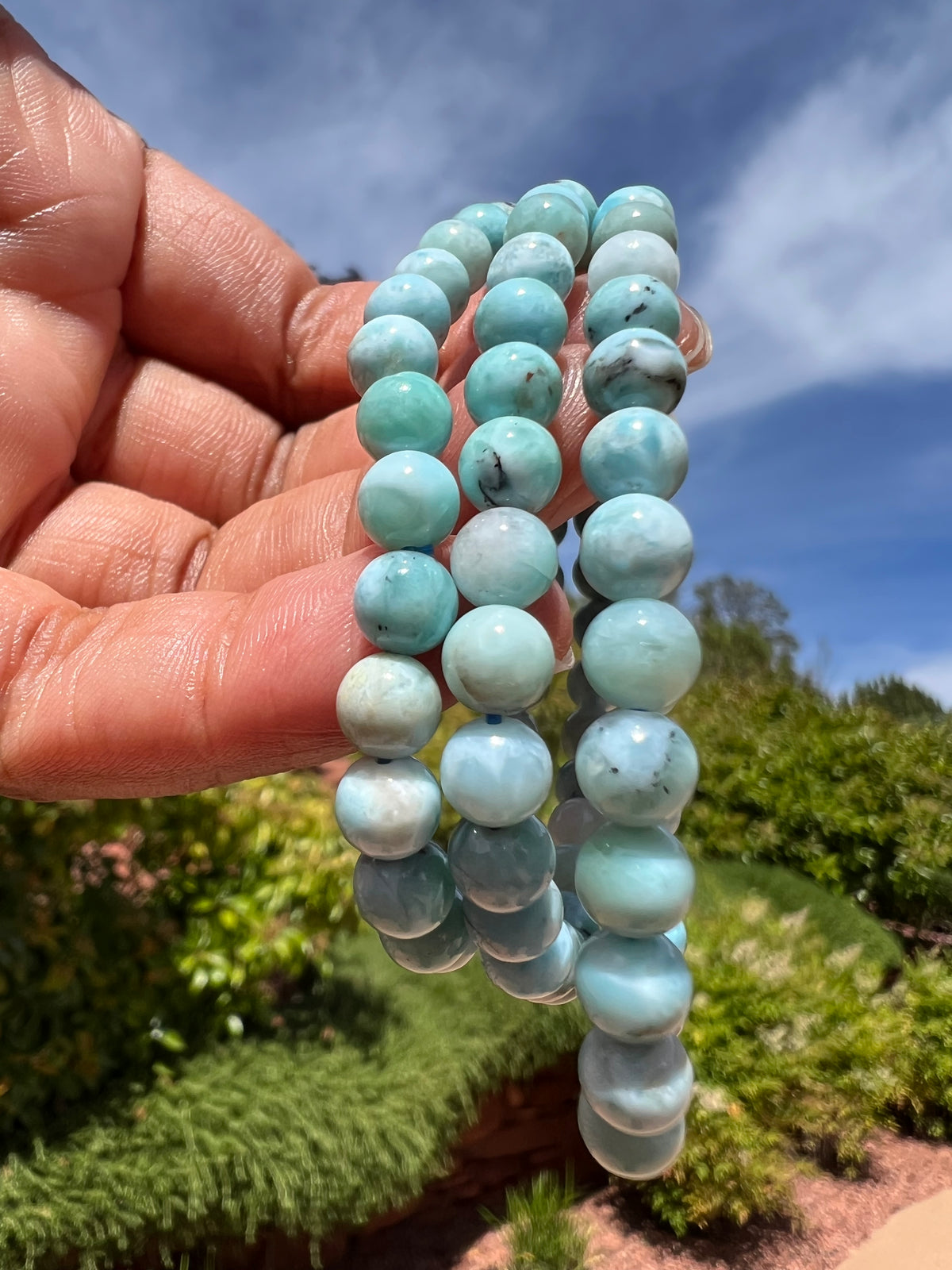 RARE 😍: Larimar Bracelet- 6mm Beads