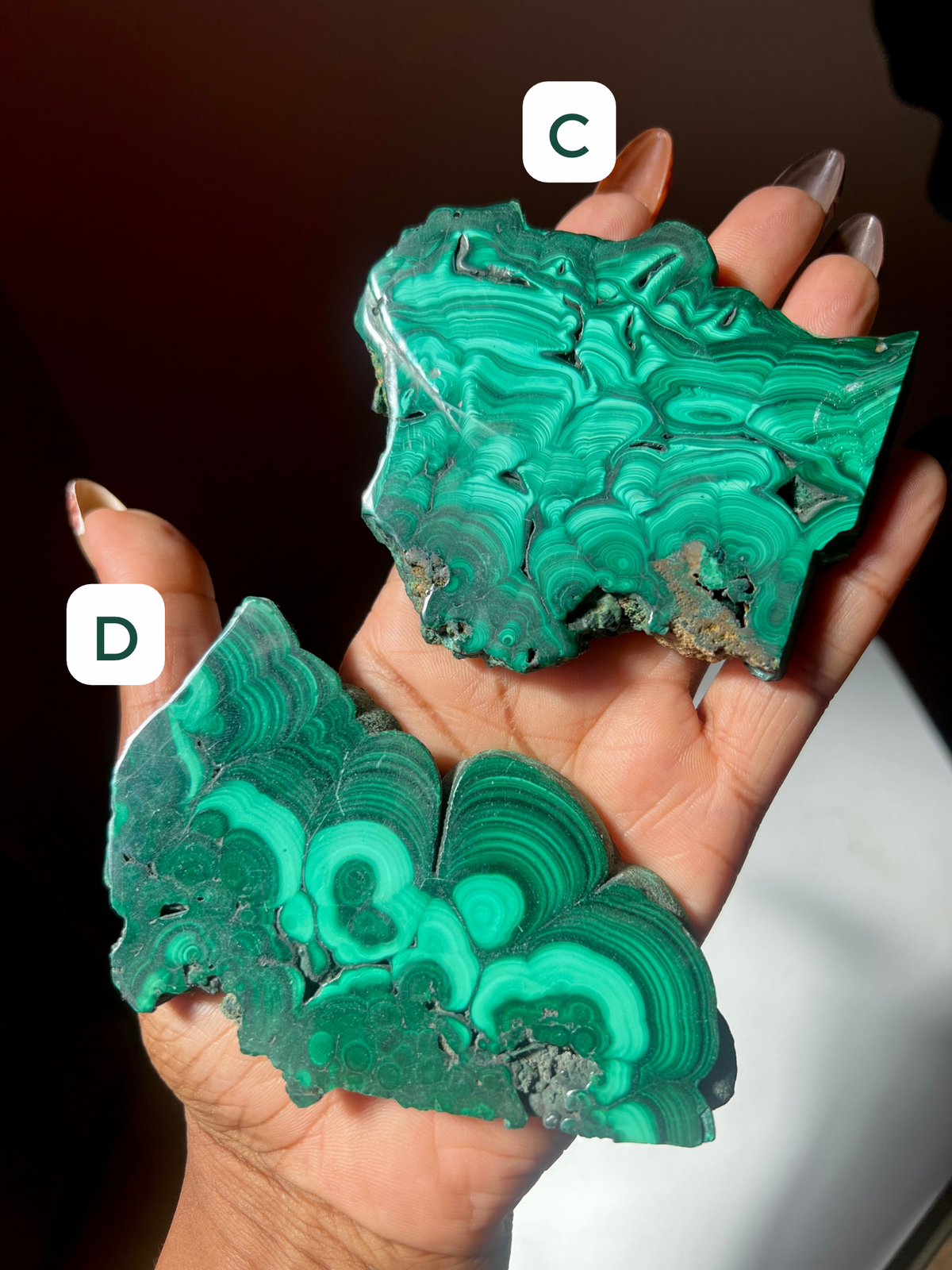 Polished Malachite Slabs (Choose Your Fav!)