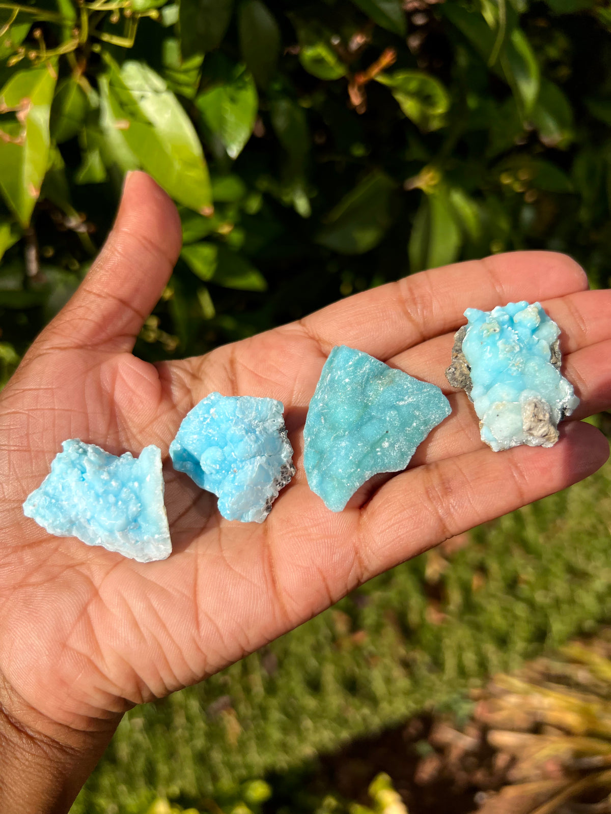 Mini Blue Aragonite Specimens