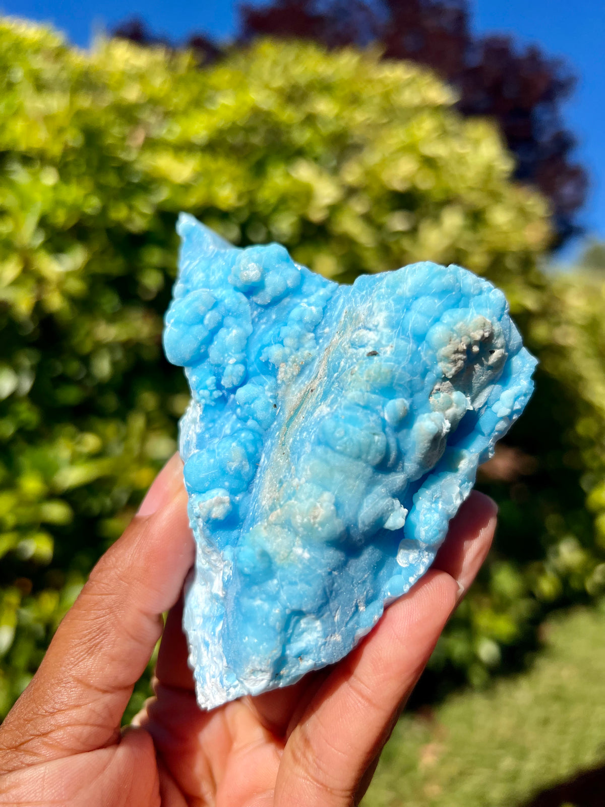 Blue Aragonite Specimen - A
