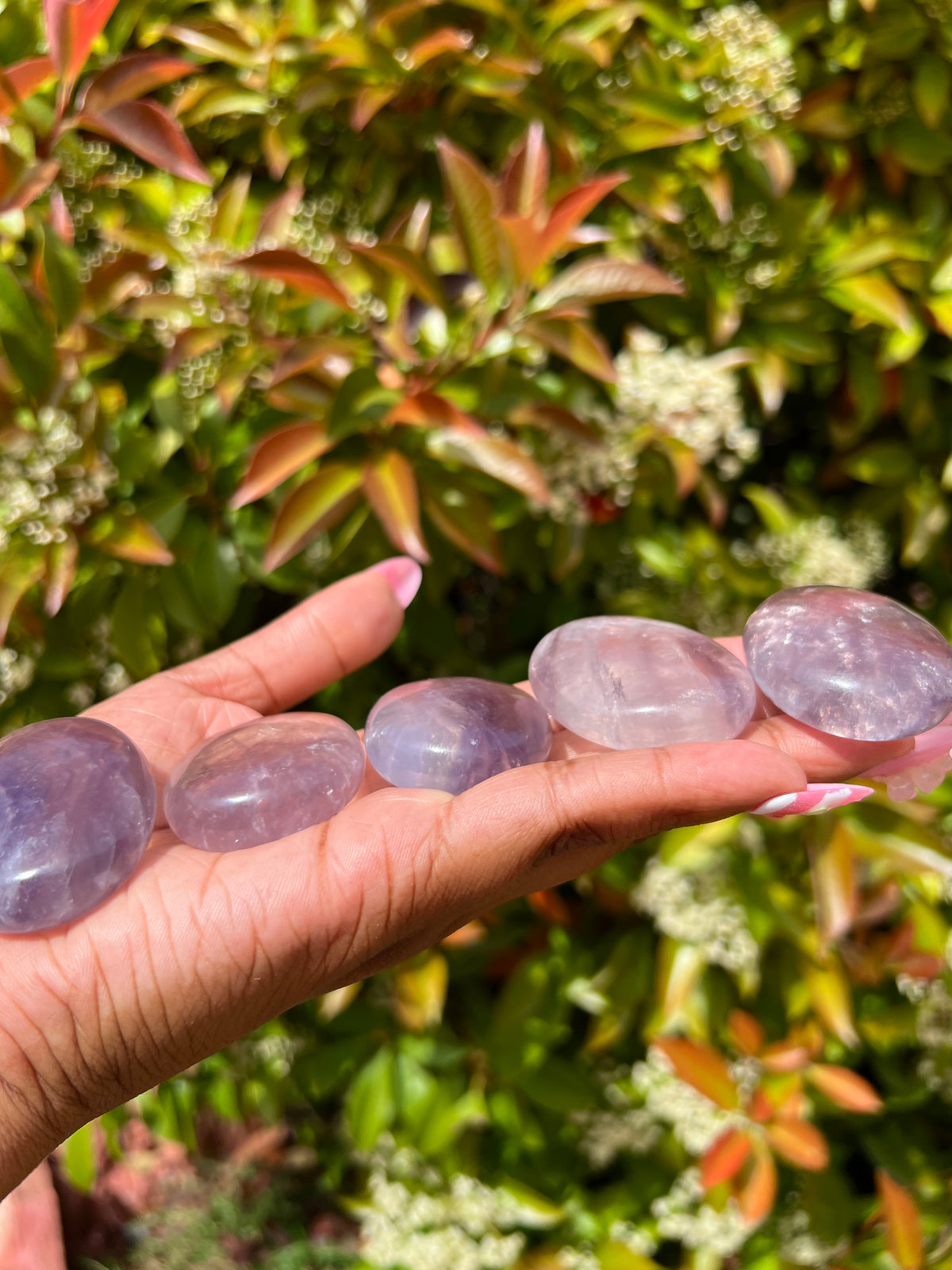 Purple Fluorite Pocket Stone (Perfectly Imperfect 💎)