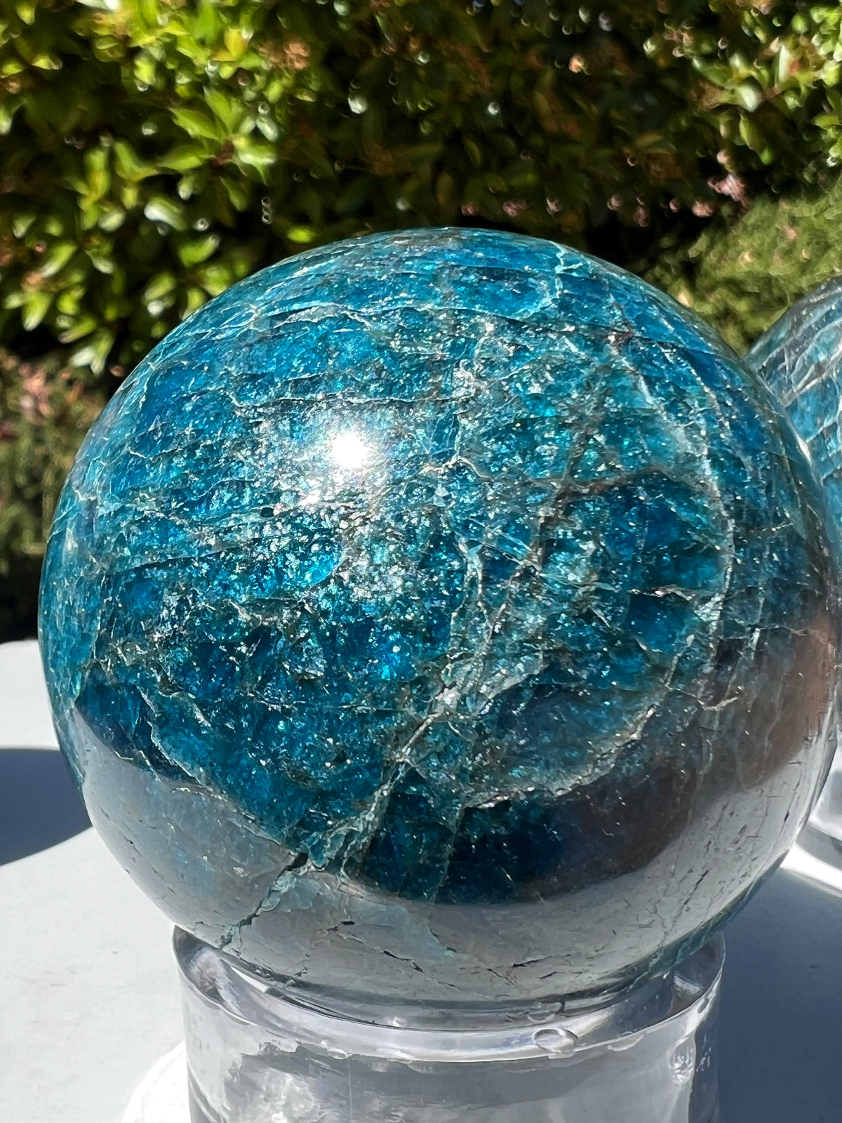 High Grade Blue Apatite Spheres