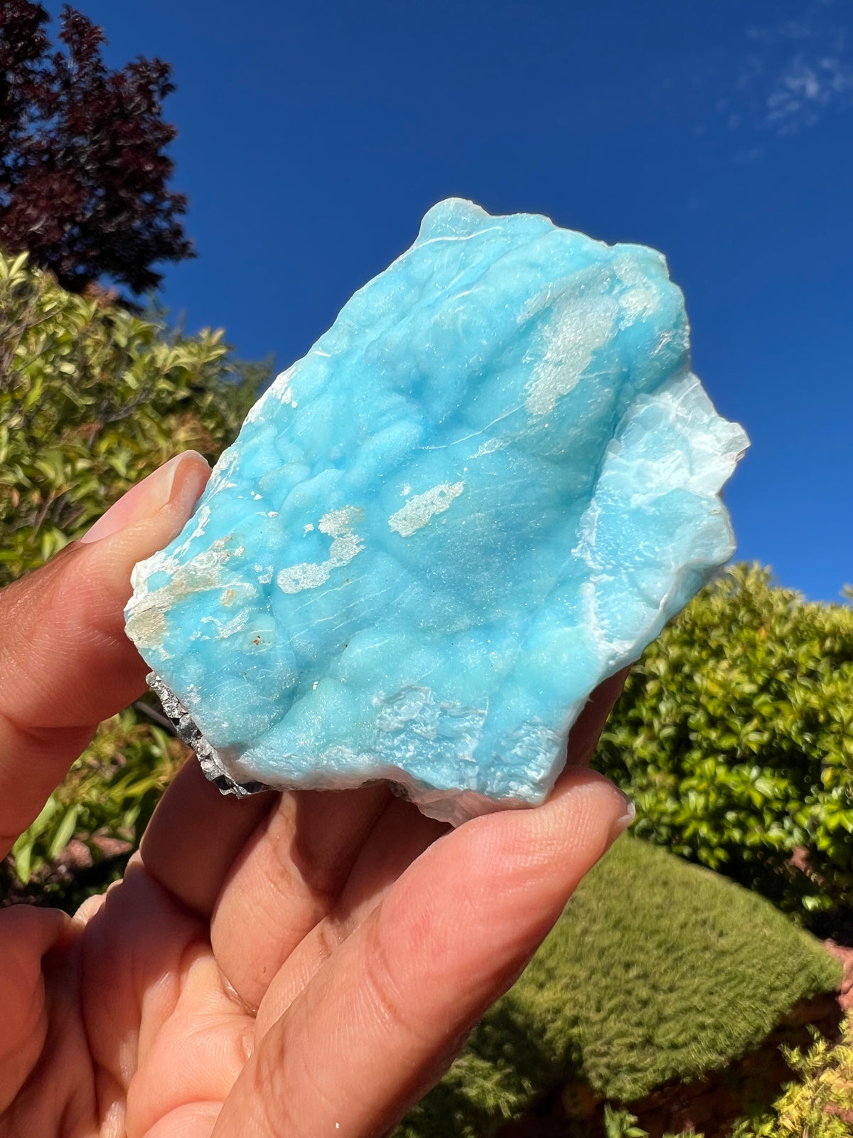 Blue Aragonite Specimen - E