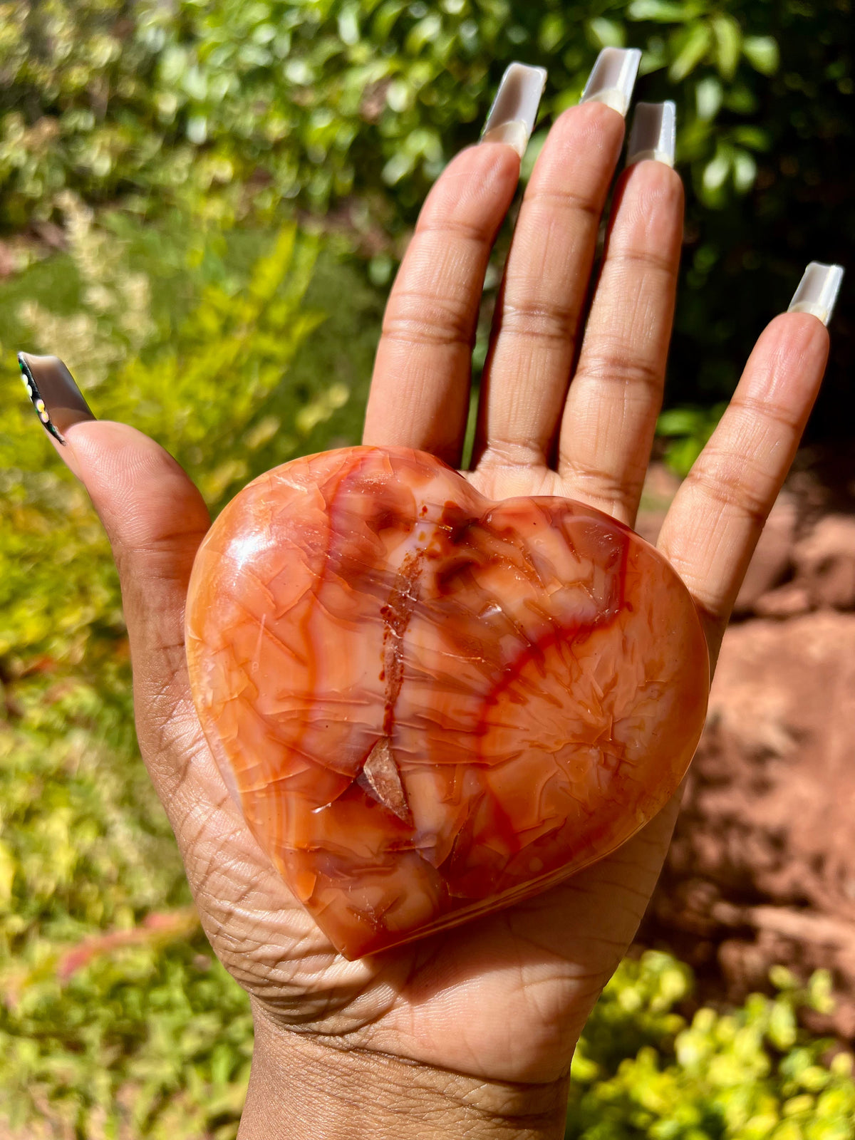 Large Carnelian Heart