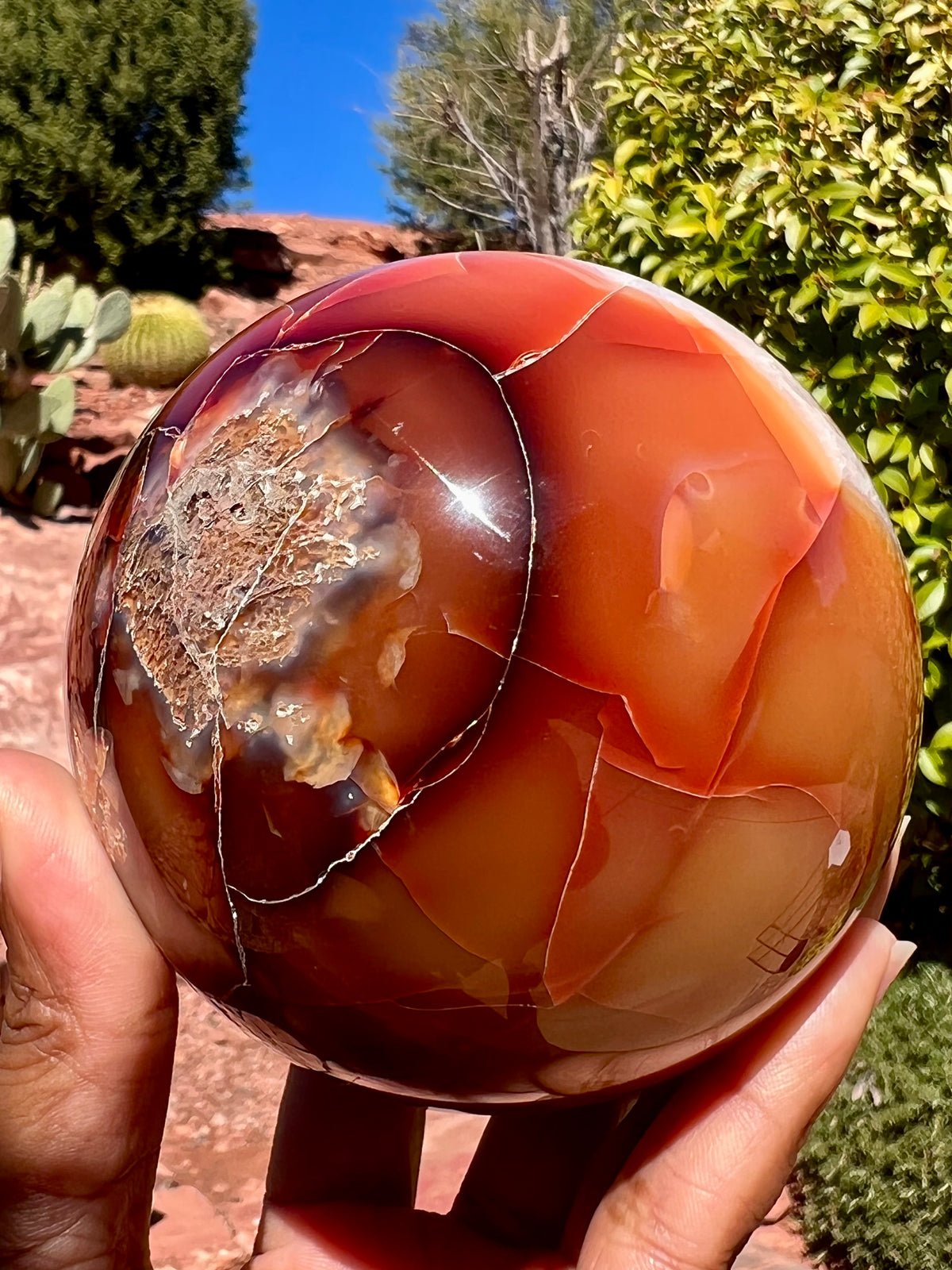 Large Carnelian Sphere- A
