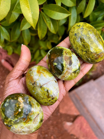 Pistachio Opal Palm Stones