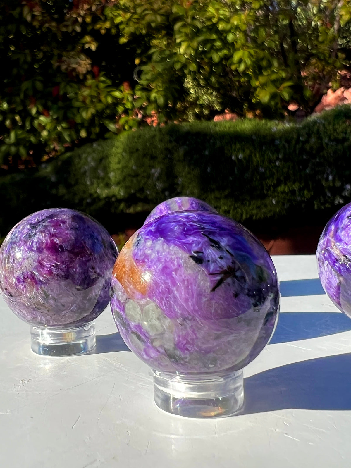 Mini Charoite Spheres- High Grade 😍