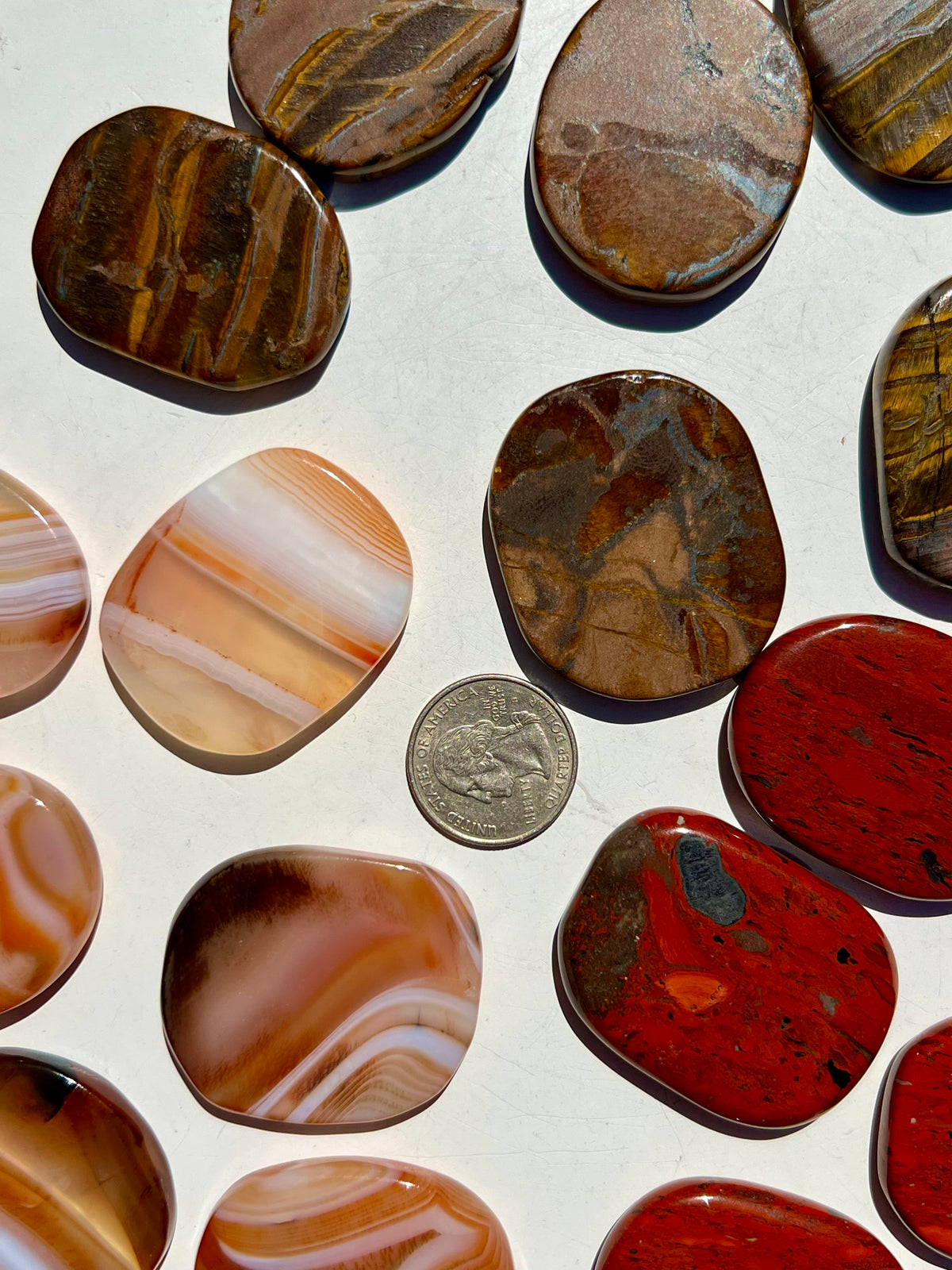 The Confidence Trio ( Red Jasper, Banded Carnelian, Tiger Iron)