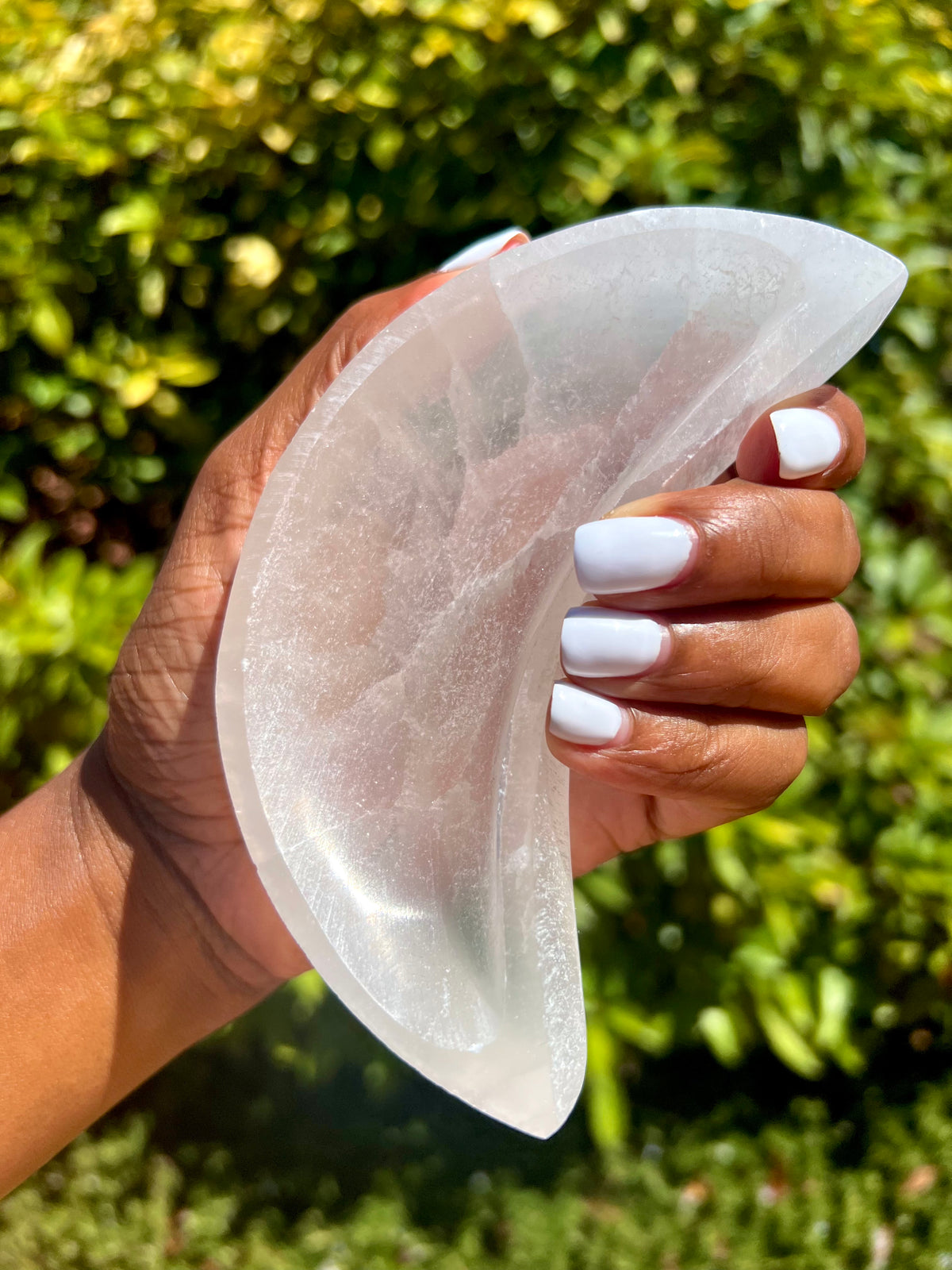 Moon Selenite (Satin Spar) Bowl