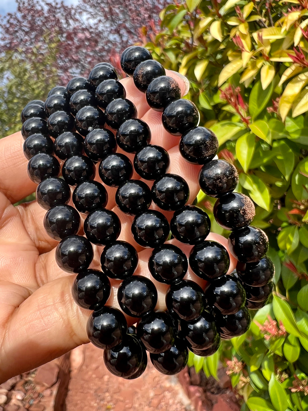 Black Onyx Bracelet  - 8mm beads